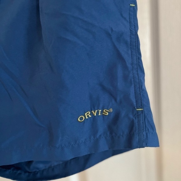 Men’s size X-Large, blue, lightweight, Orvis shorts with pockets - Picture 3 of 5